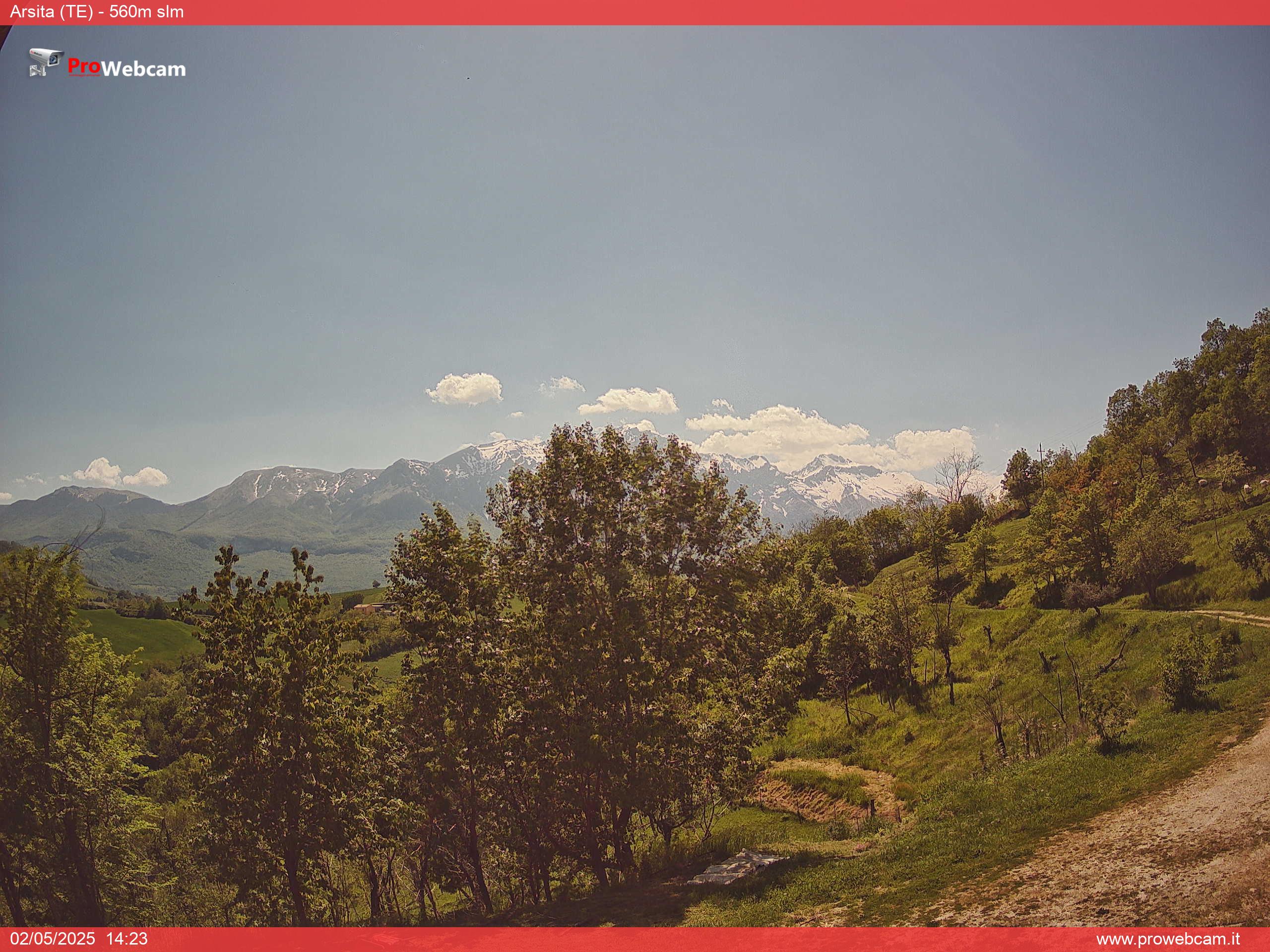 immagine della webcam nei dintorni di Crognaleto: webcam Arsita